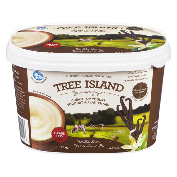 TREE ISLAND GRASS-FED VANILLA BEAN CREAM TOP YOGURT