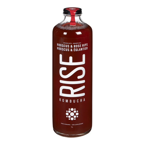 RISE HIBISCUS & ROSE HIPS ORGANIC KOMBUCHA