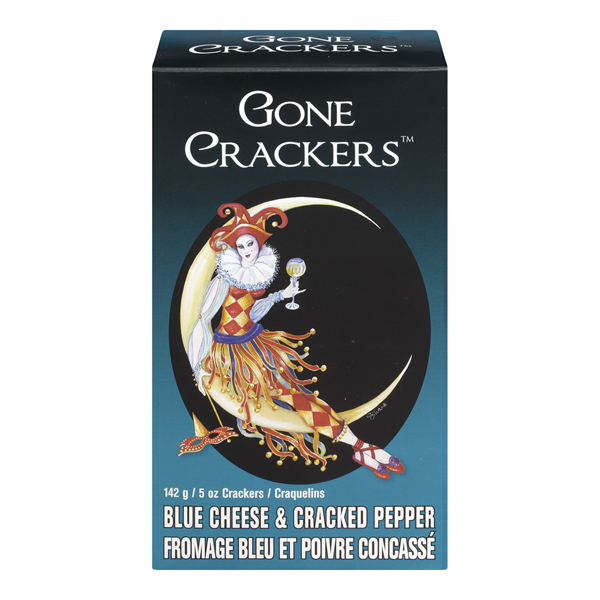 GONE CRACKERS BLUE CHEESE AND CRACKED PEPPER