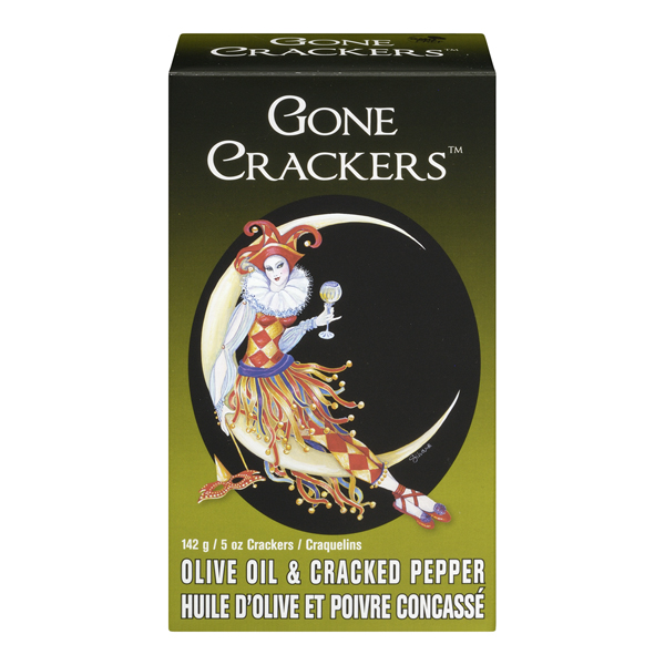 GONE CRACKERS OLIVE OIL & CRACKED PEPPER