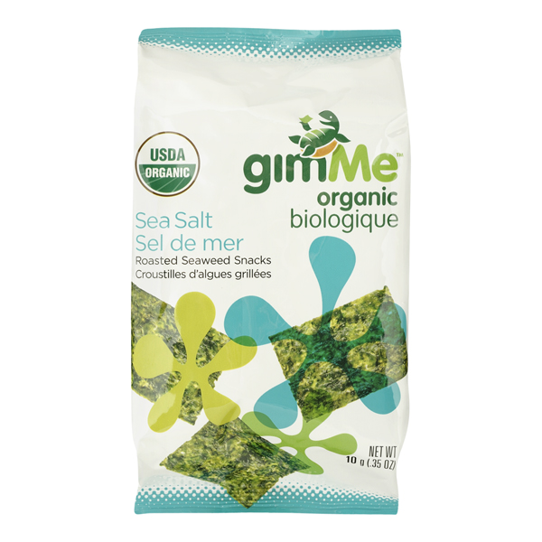 GIMME ORGANIC ROASTED SEAWEED SNACKS SEA SALT