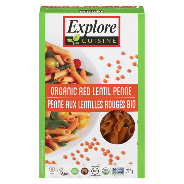 EXPLORE CUISINE ORGANIC RED LENTIL PENNE