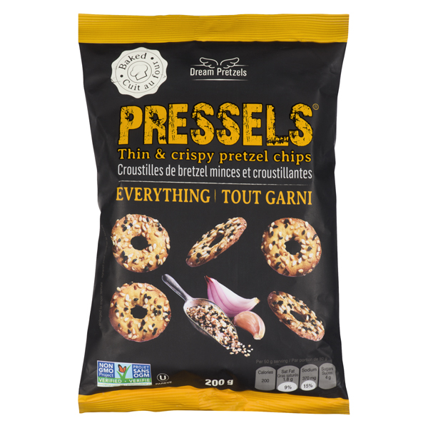 DREAM PRETZELS PRESSELS THIN & CRISPY CHIPS EVERYTHING