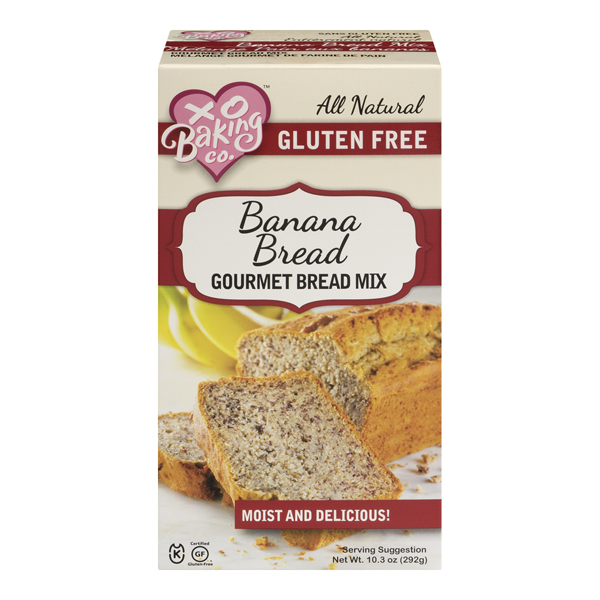 XO BAKING CO GLUTEN FREE BANANA BREAD MIX