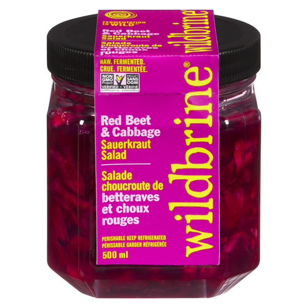 WILDBRINE ORGANIC RAW RED BEET & CABBAGE SAUERKRAUT