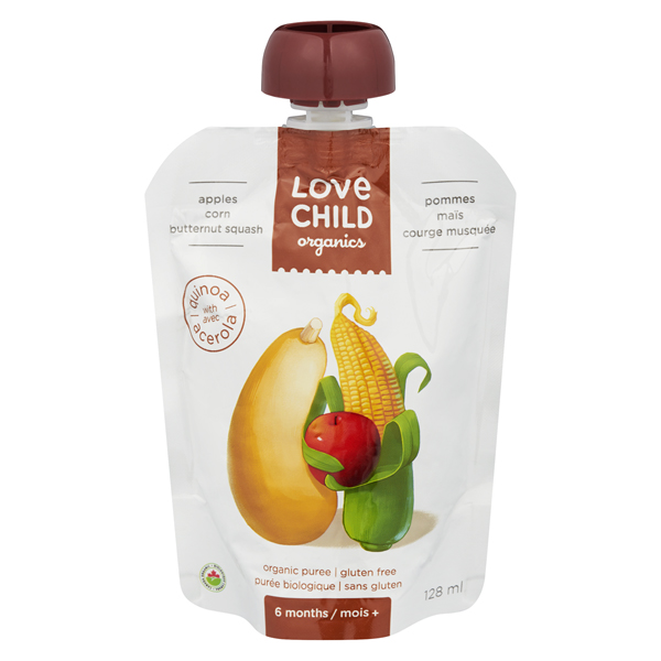 LOVE CHILD ORGANICS APPLES CORN & BUTTERNUT SQUASH W QUINOA