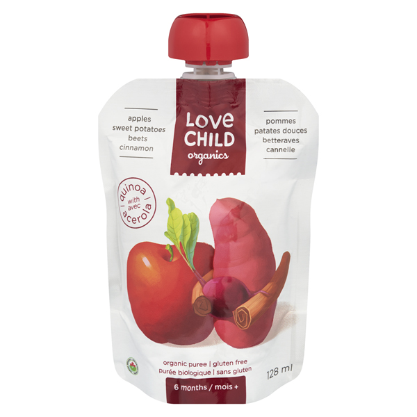 LOVE CHILD ORGANICS APPLES SWEET POTATOES BEETS CINNAMON