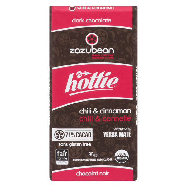 ZAZUBEAN ORGANIC DARK CHOCOLATE HOTTIE