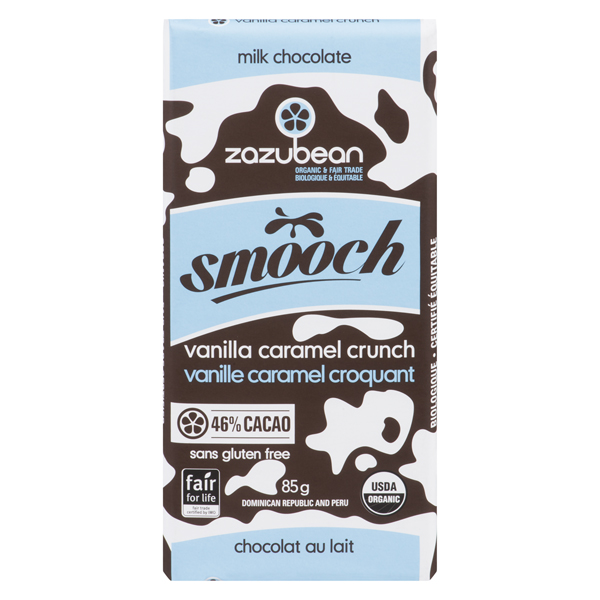 ZAZUBEAN ORGANIC MILK CHOCOLATE SMOOCH