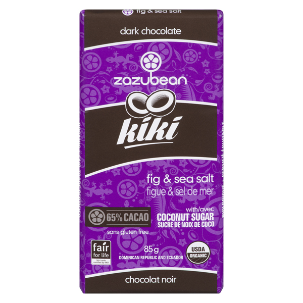 ZAZUBEAN ORGANIC DARK CHOCOLATE KIKI