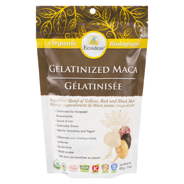 ECOIDEAS ORGANIC GELATINIZED MACA