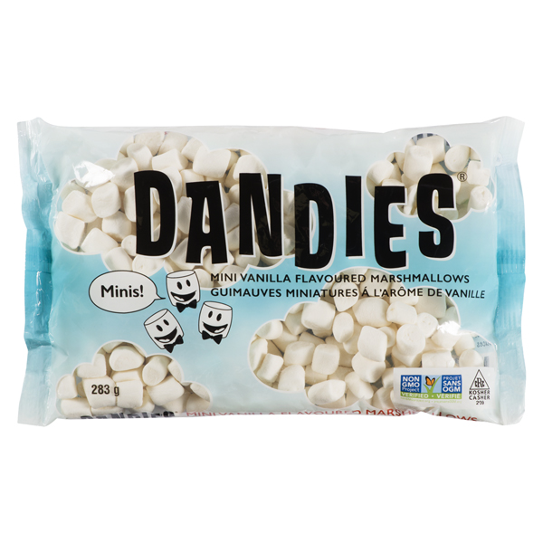 DANDIES VEGAN MINI VANILLA FLAVOURED MARSHMALLOWS