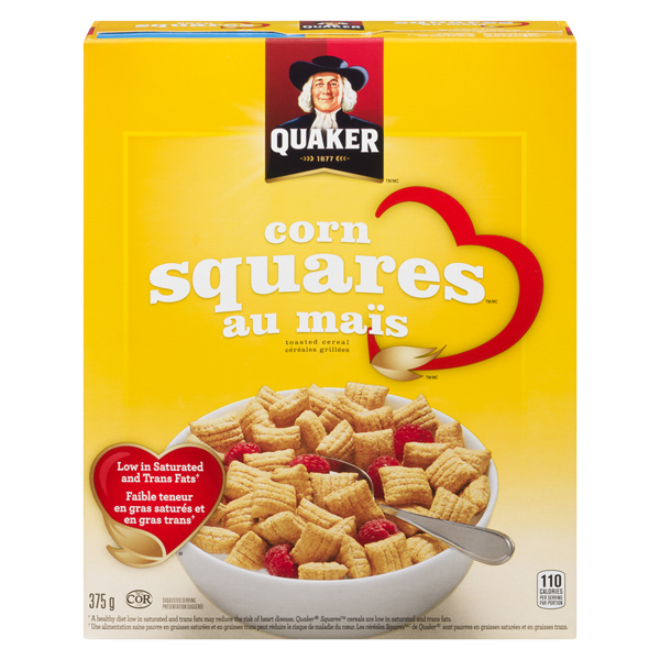 QUAKER CORN SQUARES CEREAL
