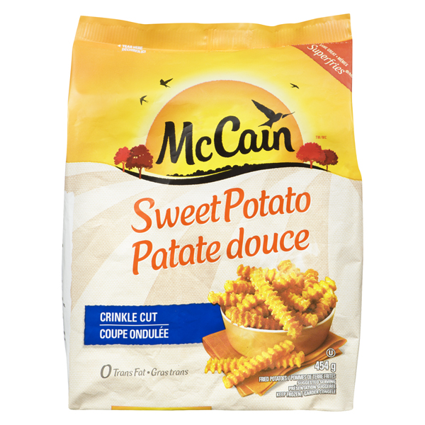 MCCAIN SUPERFRIES CRINKLE CUT SWEET POTATO FRIES
