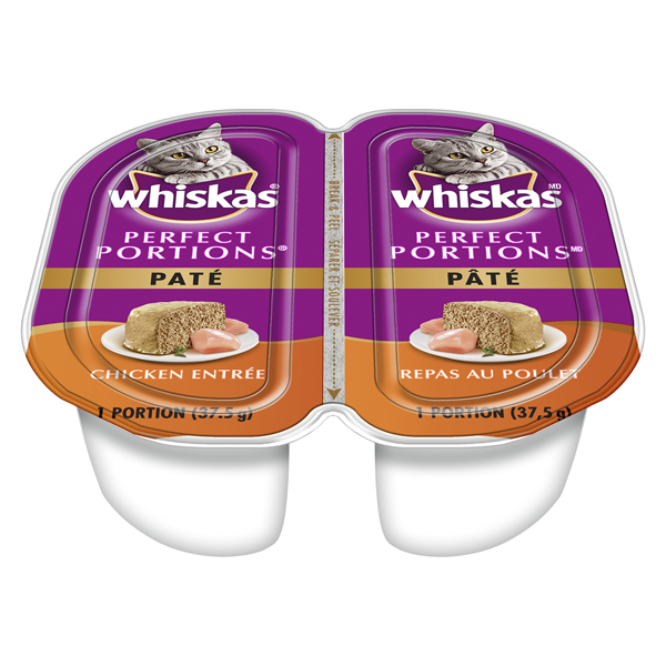 WHISKAS PERFECT PORTIONS PATE CHICKEN