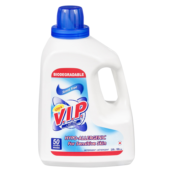 VIP SCENT FREE HYPO-ALLERGENIC LIQUID LAUNDRY DETERGENT