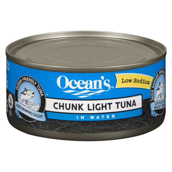 OCEANS LOW SODIUM CHUNK LIGHT SKIPJACK TUNA IN WATER