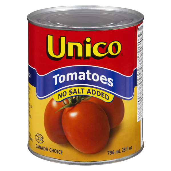UNICO NO SALT ADDED WHOLE TOMATOES