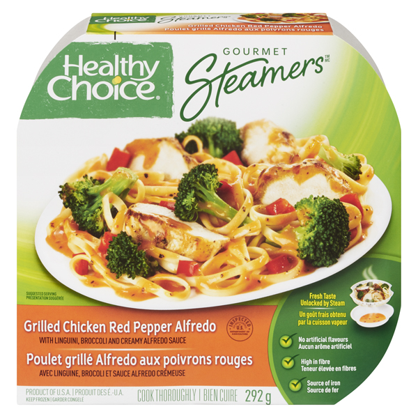 HEALTHY CHOICE GOURMET STEAMERS GRLLD CHICKEN PEPPER ALFREDO