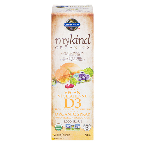 GARDEN OF LIFE MYKIND ORGANICS VEGAN D3 VANILLA