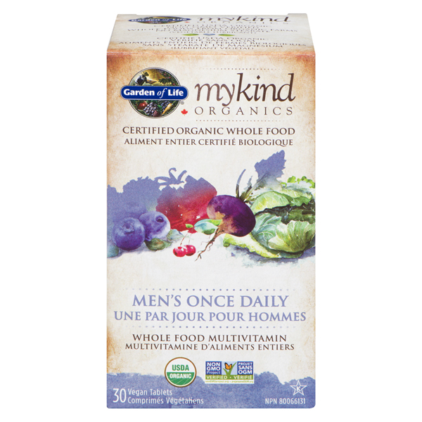 GARDEN OF LIFE MYKIND ORGANICS 30 T MENS ONCE DAILY