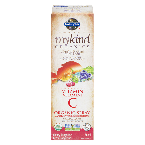 GARDEN OF LIFE MYKIND ORGANICS VITAMIN C CHERRY SPRAY