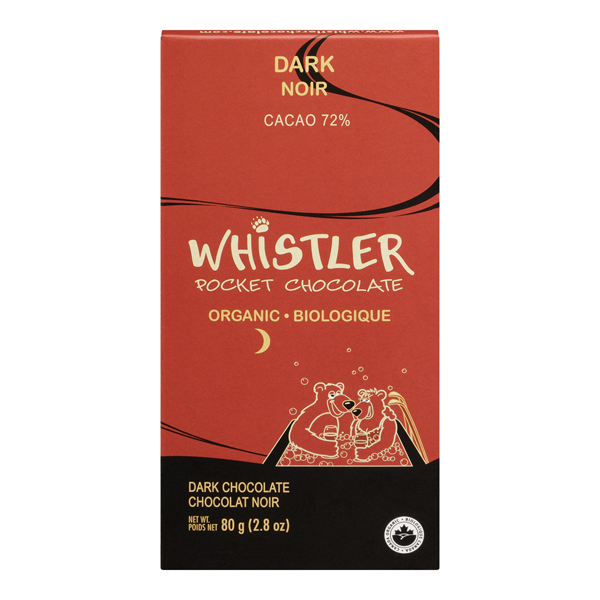 WHISTLER ORGANIC DARK CHOCOLATE BAR
