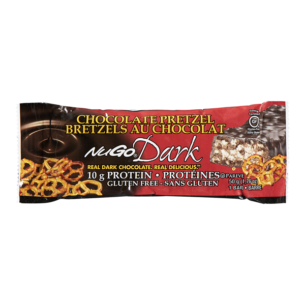 NUGO DARK CHOCOLATE PRETZEL PROTEIN BAR