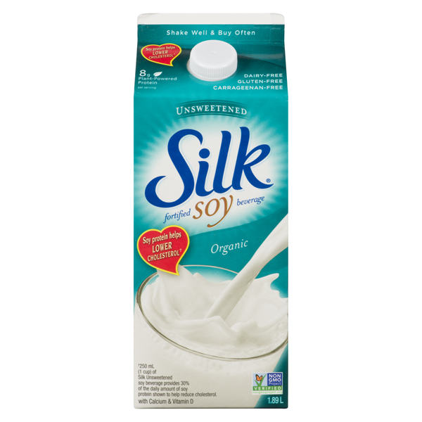 SILK SOY BEVERAGE UNSWEETENED