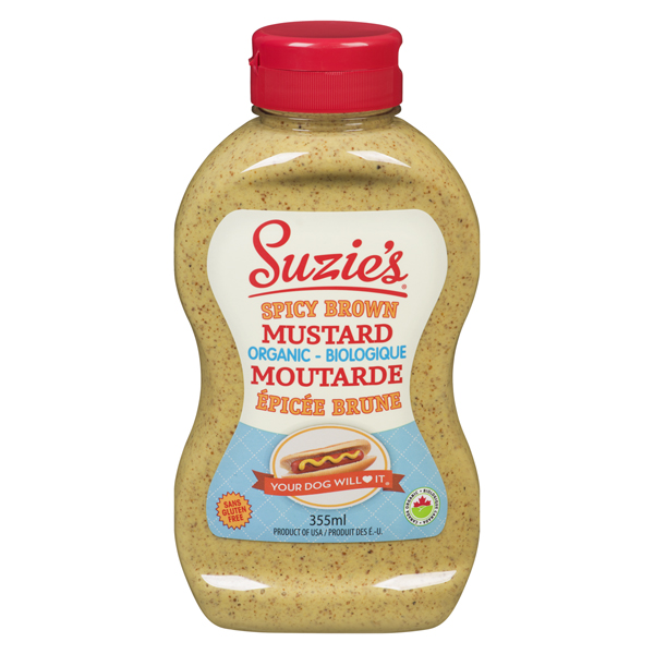 SUZIES ORGANIC SPICY BROWN MUSTARD