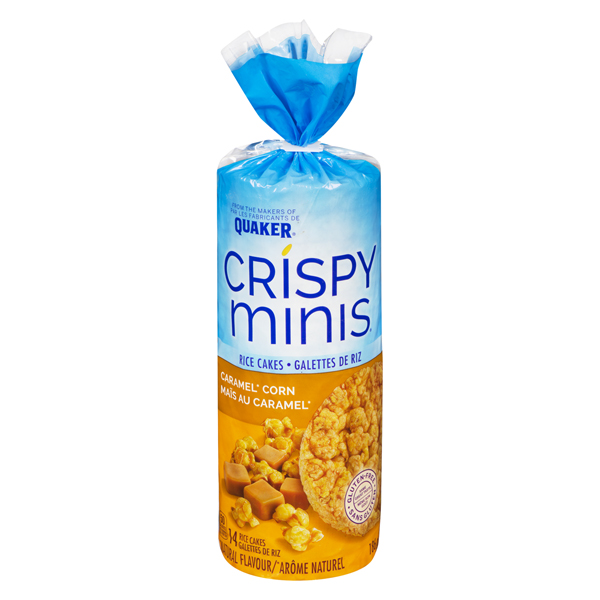 QUAKER CRISPY MINIS CARAMEL RICE CAKES