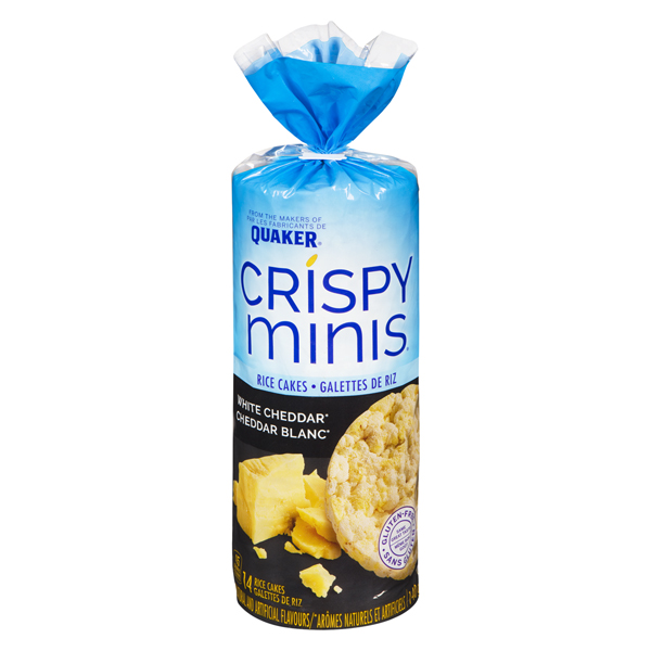QUAKER CRISPY MINIS WHITE CHEDDAR RICE CAKES