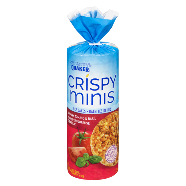 QUAKER CRISPY MINIS TOMATO BASIL RICE CAKES