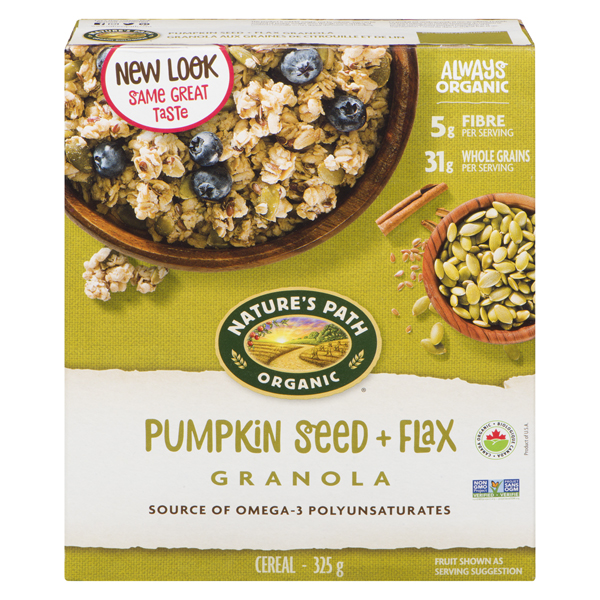 NATURES PATH ORGANIC PUMPKIN SEED + FLAX GRANOLA
