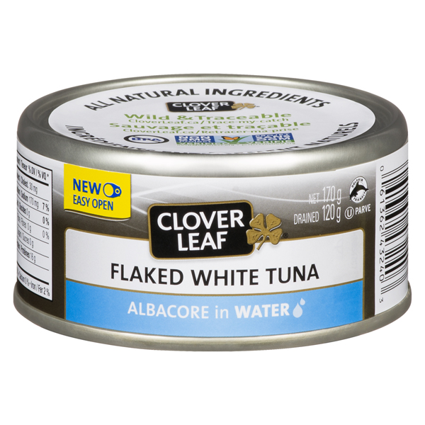 CLOVER LEAF FLAKED WHITE TUNA ALBACORE IN WATER