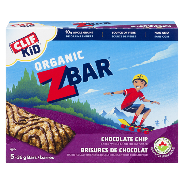CLIF KID ZBAR ORGANIC CHOCOLATE CHIP