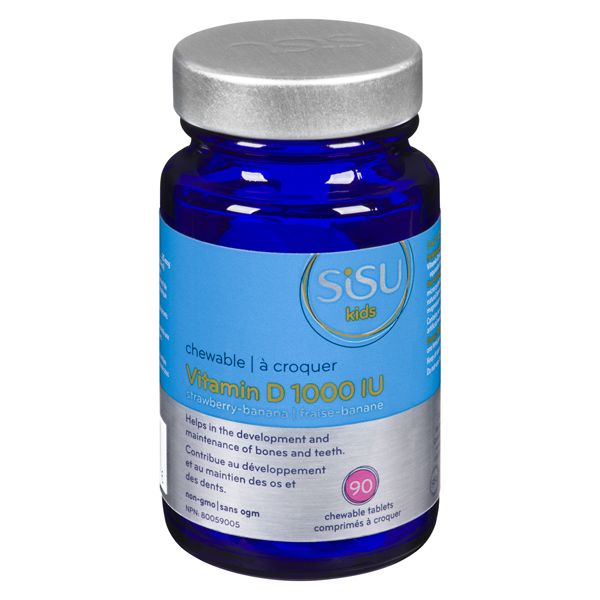 SISU KIDS CHEWABLE VITAMIN D3 1000iu