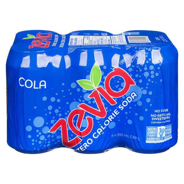 ZEVIA COLA ZERO CALORIE SODA