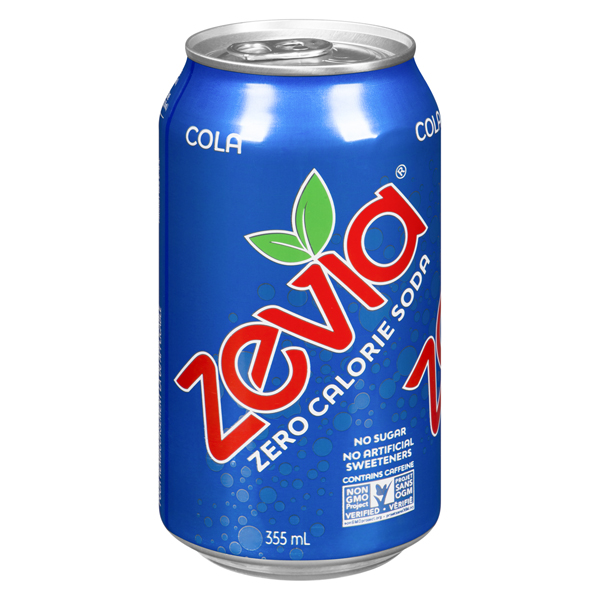 ZEVIA COLA ZERO CALORIE SODA