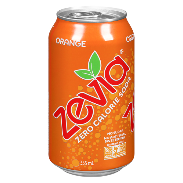 ZEVIA ORANGE ZERO CALORIE SODA