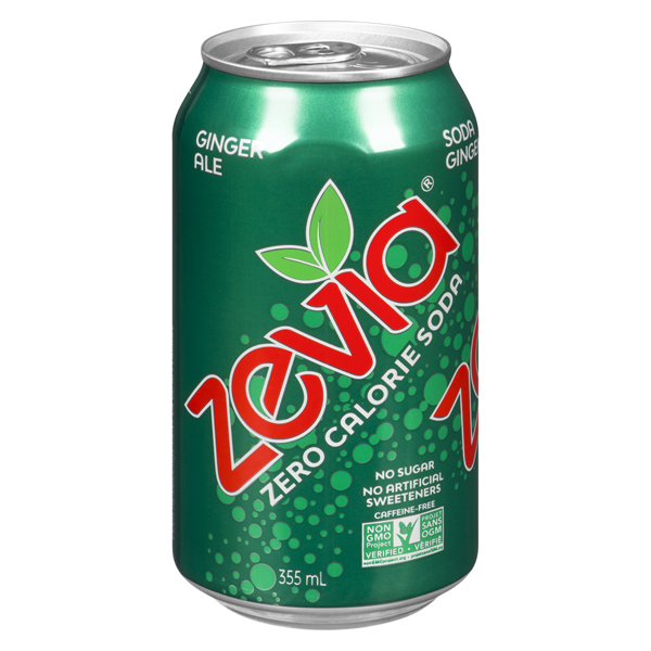 ZEVIA GINGER ALE ZERO CALORIE SODA