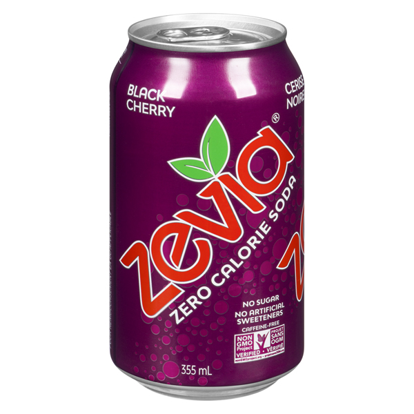 ZEVIA BLACK CHERRY ZERO CALORIE SODA