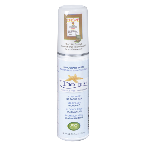 DR MIST DEODORANT FRAGRANCE FREE