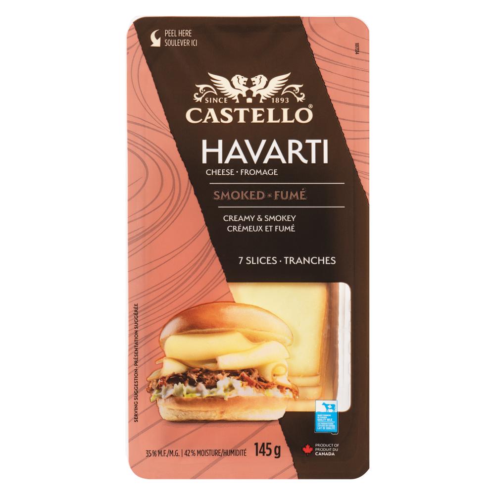 ARLA CASTELLO SLICED SMOKED HAVARTI CHEESE