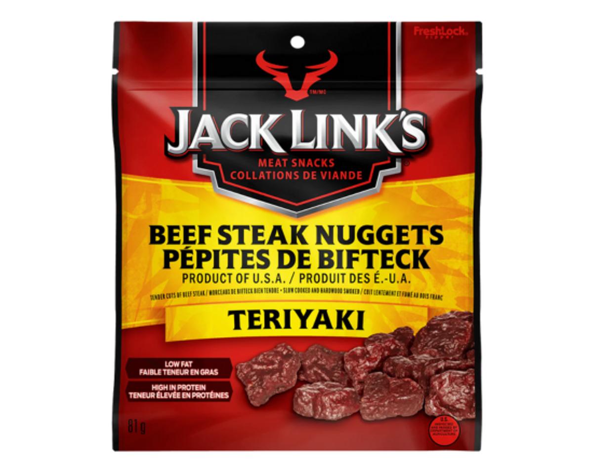 JACK LINKS BEEF STEAK NUGGETS TERIYAKI