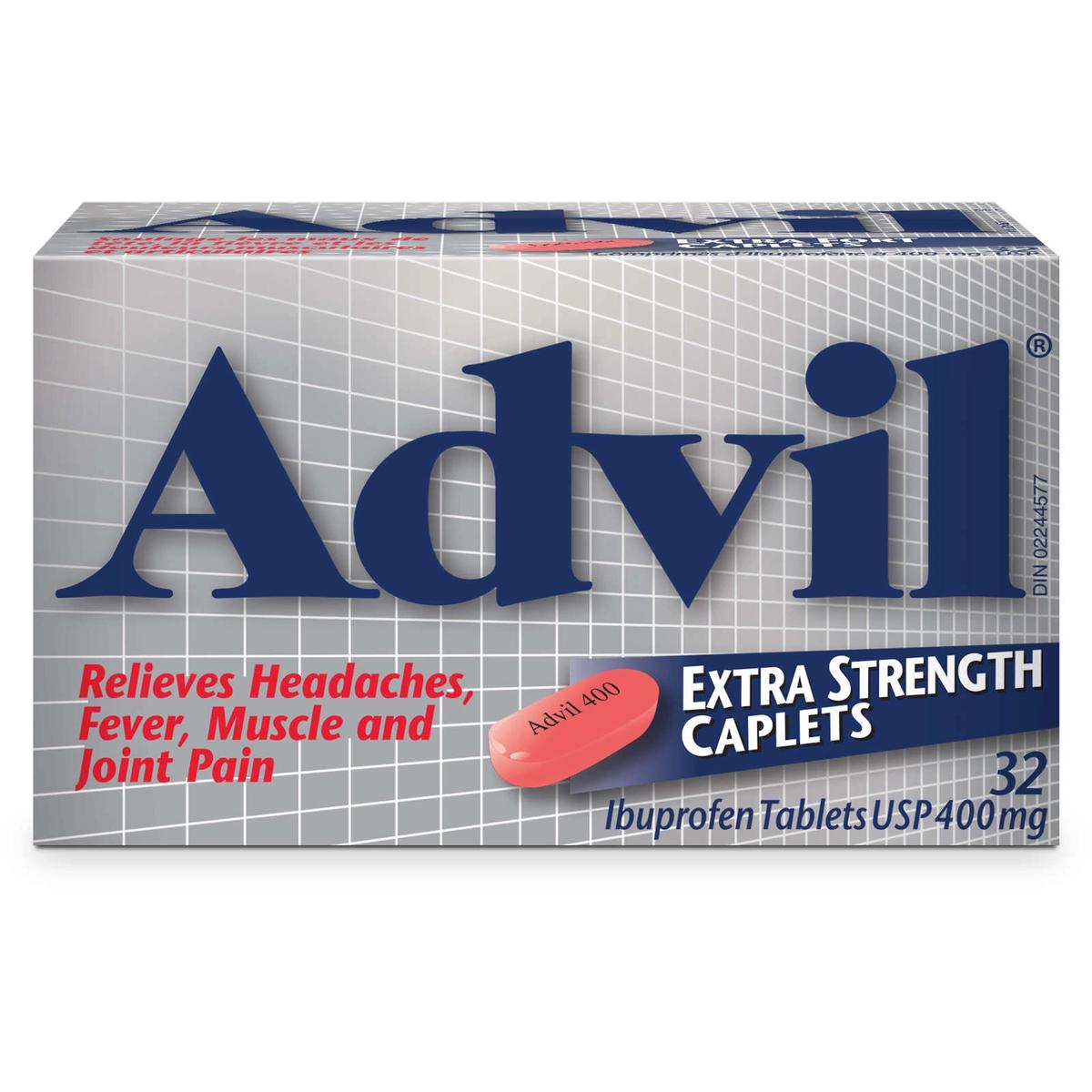 ADVIL IBUPROFEN CAPLETS EXTRA STR