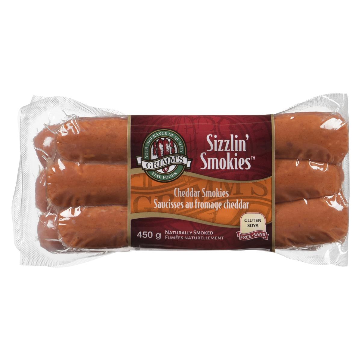 GRIMM'S SIZZLIN' SMOKIES CHEDDAR CHEESE
