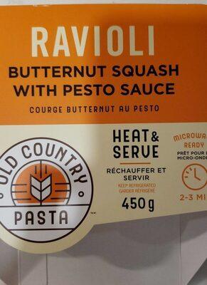 OLD COUNTRY PASTA RAVIOLI BUTTERNUT SQUASH WITH PESTO SAUCE