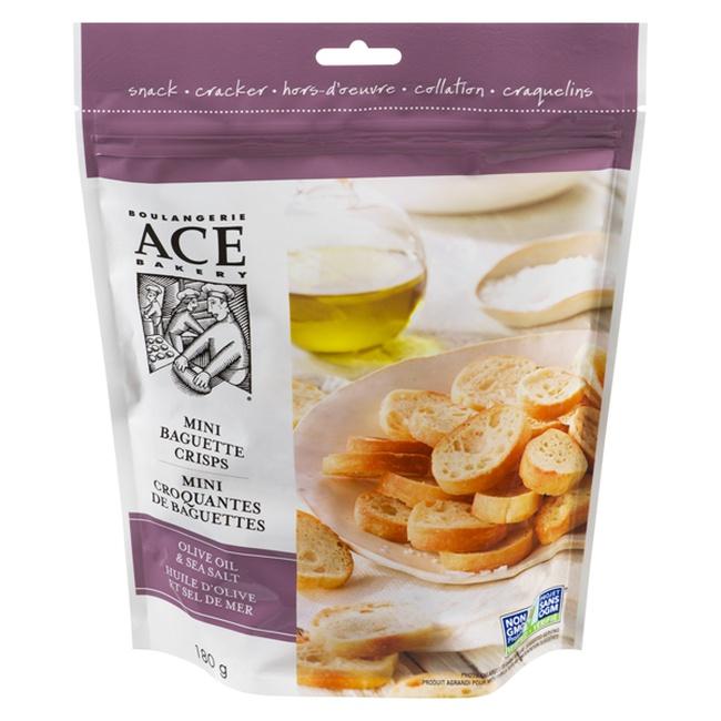 ACE BAKERY MINI BAGUETTE CRISPS OLIVE OIL & SEA SALT