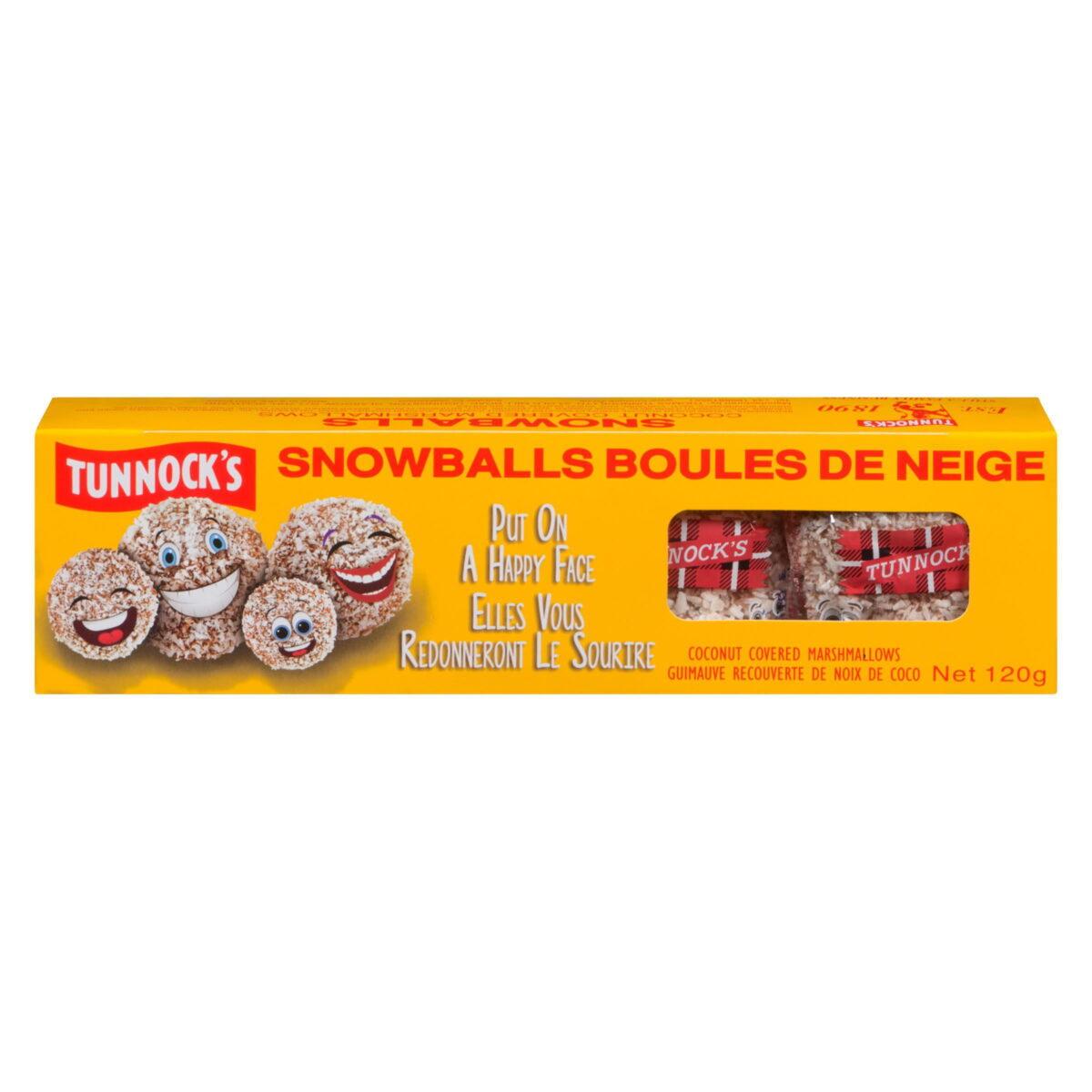 TUNNOCKS SNOWBALLS COCONUT COVERED MARSHMALLOWS 4PK
